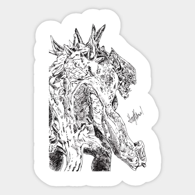 Evolve Goliath Sticker by theblackcross